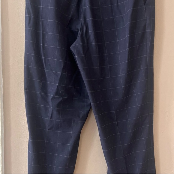 🆕 uniqlo • navy pullon pants with white checkers - Picture 10 of 13